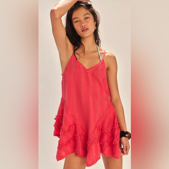 NWT FREE PEOPLE FREE EST TYLA TUNIC TART BERRY - Picture 4 of 4